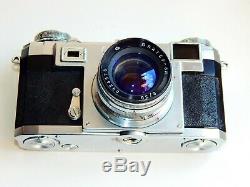 VERY RARE CONTAX-II, 2 RANGEFINDER 35 mm film camera withs lens Jupiter 8M EXC