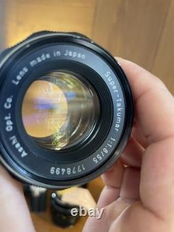 Very Rare Black Near Mint Pentax SV Film Camera Super Takumar 55mm F/1.8 /JP