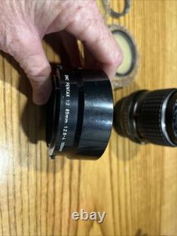 Vintage Asahi Pentax KX 35mm Film Camera SMC Pentax 11.8/55 Lens & 1.2.8/100