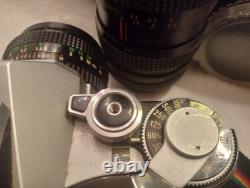 Vintage Canon AE-1 35mm SLR Camera 50mm f/1.4 Lens Auto Zoom Lens + Extras