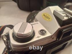 Vintage Canon AE-1 35mm SLR Camera 50mm f/1.4 Lens Auto Zoom Lens + Extras