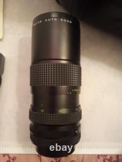 Vintage Canon AE-1 35mm SLR Camera 50mm f/1.4 Lens Auto Zoom Lens + Extras
