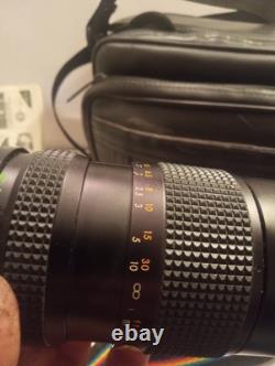Vintage Canon AE-1 35mm SLR Camera 50mm f/1.4 Lens Auto Zoom Lens + Extras