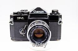 Vintage Canon F1 35mm Film SLR Camera WithFL 50mm F1.8 Lens