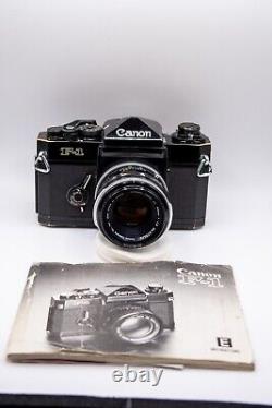Vintage Canon F1 35mm Film SLR Camera WithFL 50mm F1.8 Lens