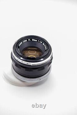 Vintage Canon F1 35mm Film SLR Camera WithFL 50mm F1.8 Lens