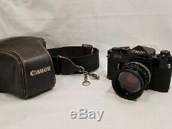 Vintage Canon F-1 Pro Body, 35mm Film Camera with50mm 11.8 Canon FD Lens