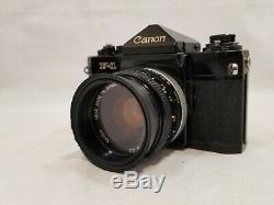 Vintage Canon F-1 Pro Body, 35mm Film Camera with50mm 11.8 Canon FD Lens