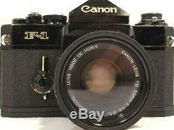 Vintage Canon F-1 Pro Body, 35mm Film Camera with50mm 11.8 Canon FD Lens