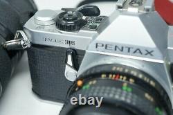 Vintage Japanese Pentax ME Super 35mm SLR Film Camera + 50mm & 85-210mm lenses