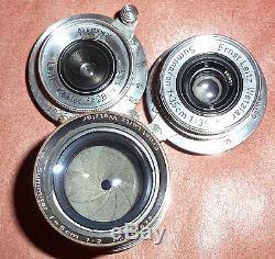 Vintage LEICA Camera 35mm film Outfit 5 Lens All Accessories Cased Set