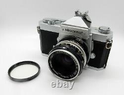 Vintage Nikkormat FTN Film Camera With 50mm f2 Lens Analog 35mm Film Camera