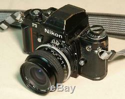 Vintage Nikon F3 35mm SLR Film Camera with Nikkor 35mm f/2.8 Lens
