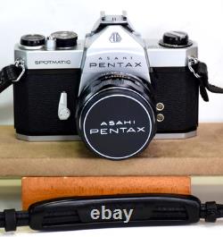 Vintage Pentax Spotmatic SP 35mm Film Camera With Super-Takumar 50mm f1.4 Lens+