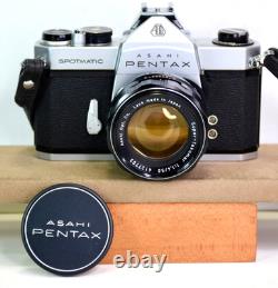 Vintage Pentax Spotmatic SP 35mm Film Camera With Super-Takumar 50mm f1.4 Lens+