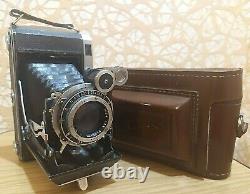 Vintage USSR Camera Moskva-5 6x6cm 6x9cm Lens INDUSTAR-24 Red P f3.5/105mm