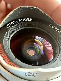 Voigtlander Bessa L with 15mm aspherical super wide Heliar lens and viewfinder