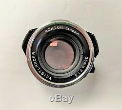 Voigtlander Nokton Classic 35mm f/1.4 MC VM Leica M Mount Camera Lens JAPAN