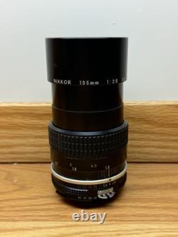 WORKING Nikon FM 35mm Film Camera (Black) withNikkor 135mm f2.8 AI-S-Free Shipping