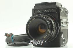 WORKS! NEAR MINT- KOWA SIX Black 6x6 Medium Format Camera 85mm F2.8 Lens JAPAN