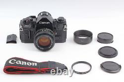 WithHood MINT Canon A-1 SLR 35mm Film Camera New FD 50mm f/1.4 Lens From JAPAN