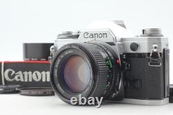 With HOOD MINT Canon AE-1 35mm Film Camera SLR New FD 50mm f1.4 Lens From JAPAN