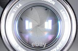 With HOOD MINT Canon AE-1 35mm Film Camera SLR New FD 50mm f1.4 Lens From JAPAN