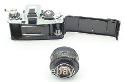 With Hood N MINT Lens Minolta XD SLR 35mm Film Camera MD Rokkor 50mm f1.4 JAPAN