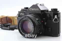 Withstrap Canon A-1 A1 SLR Film Camera body New FD NFD 50mm f1.4 Lens From JAPAN