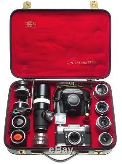 ZEISS CONTAREX System Super SLR camera 5x Distagon lenses Biogon 21mm hoods case