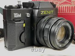 ZENIT 15 M VERY RARE SLR Film camera lens MC Helios 44M-6 F/2 58mm BOX SET