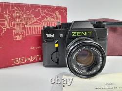 ZENIT 15 M VERY RARE SLR Film camera lens MC Helios 44M-6 F/2 58mm BOX SET