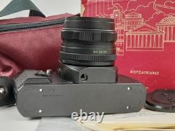 ZENIT 15 M VERY RARE SLR Film camera lens MC Helios 44M-6 F/2 58mm BOX SET