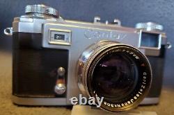 Zeiss Contax IIa Rangefinder COLOR Dial Film Camera with Sonnar 50mm 11.5 Lens ll