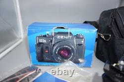 Zenit 122K Black film camera w MC Zenitar-K2 50mm f2 2/50 lens Open Box NOS