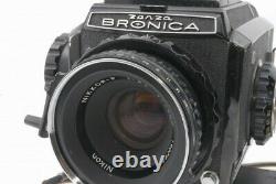 Zenza Bronica S2 Camera Nikkor P 75mm f 2.8 f/2.8 Lens, Grip 119721