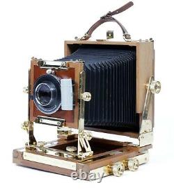 Zone VI Gold Plated 4X5 Camera with 90mm + 150mm Lenses + Holders + film #10