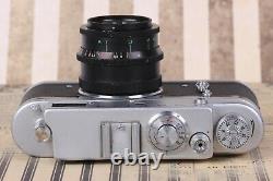 Zorky-4 ZORKI-4 Rangefinder Soviet 35 mm USSR Film Camera Industar-50 Lens Black